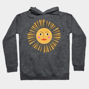 Sun with a face Hoodie